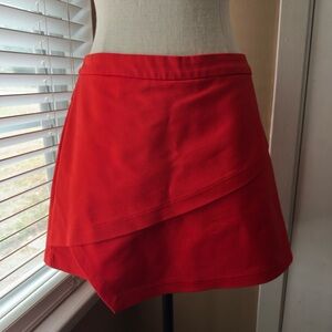 Gianni Bini Asymmetrical Red Skirt